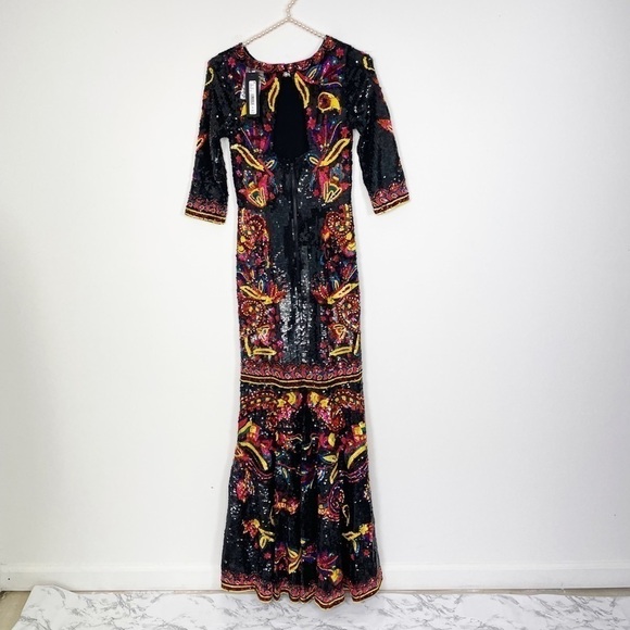 New Alice + Olivia Jae Sequin Gown - Picture 6 of 11